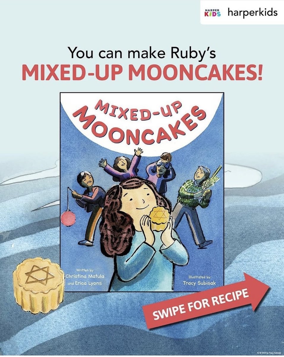 You can make Ruby's Mixed-Up Mooncakes! recipe card cover, by HarperKids