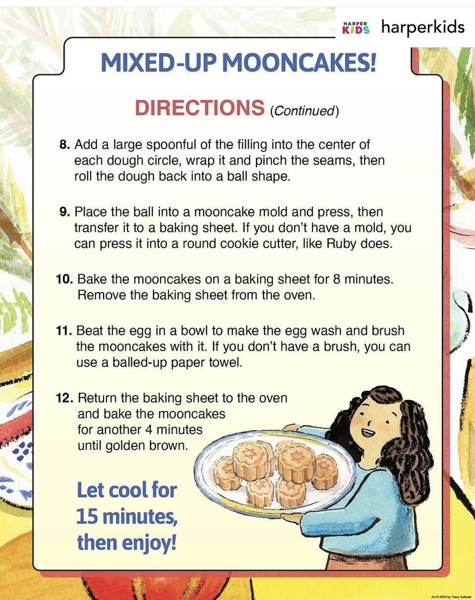 Mixed-Up Mooncakes recipe directions continued, steps 8-12