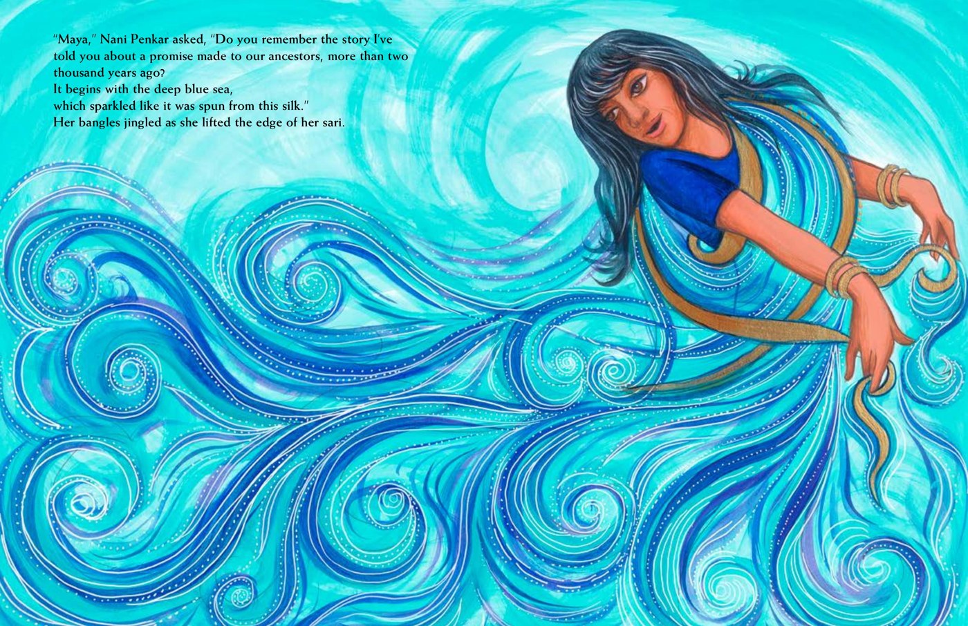 Sample spread from On a Chariot of Fire