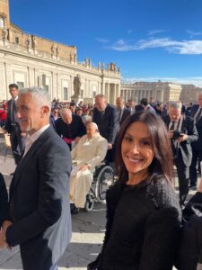 In Rome to meet with the pope on antisemitism and the hostages
